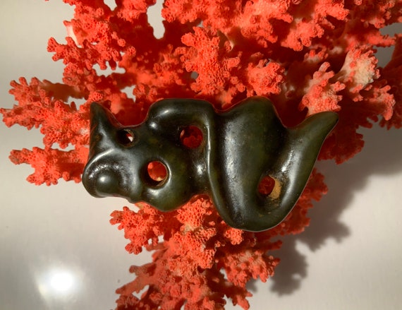 Nephrite Jade Alien Looking Woman.