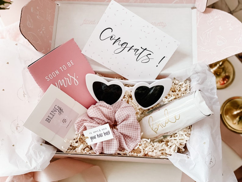 Cute Summer Engagement Gift Box  for the Bride To Be