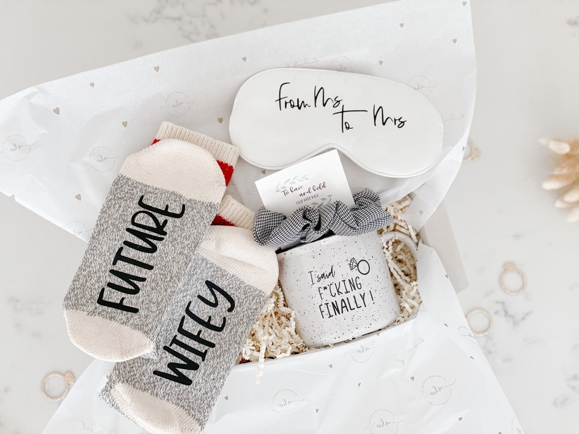 Cozy Winter Engagement Gift for the Bride To Be