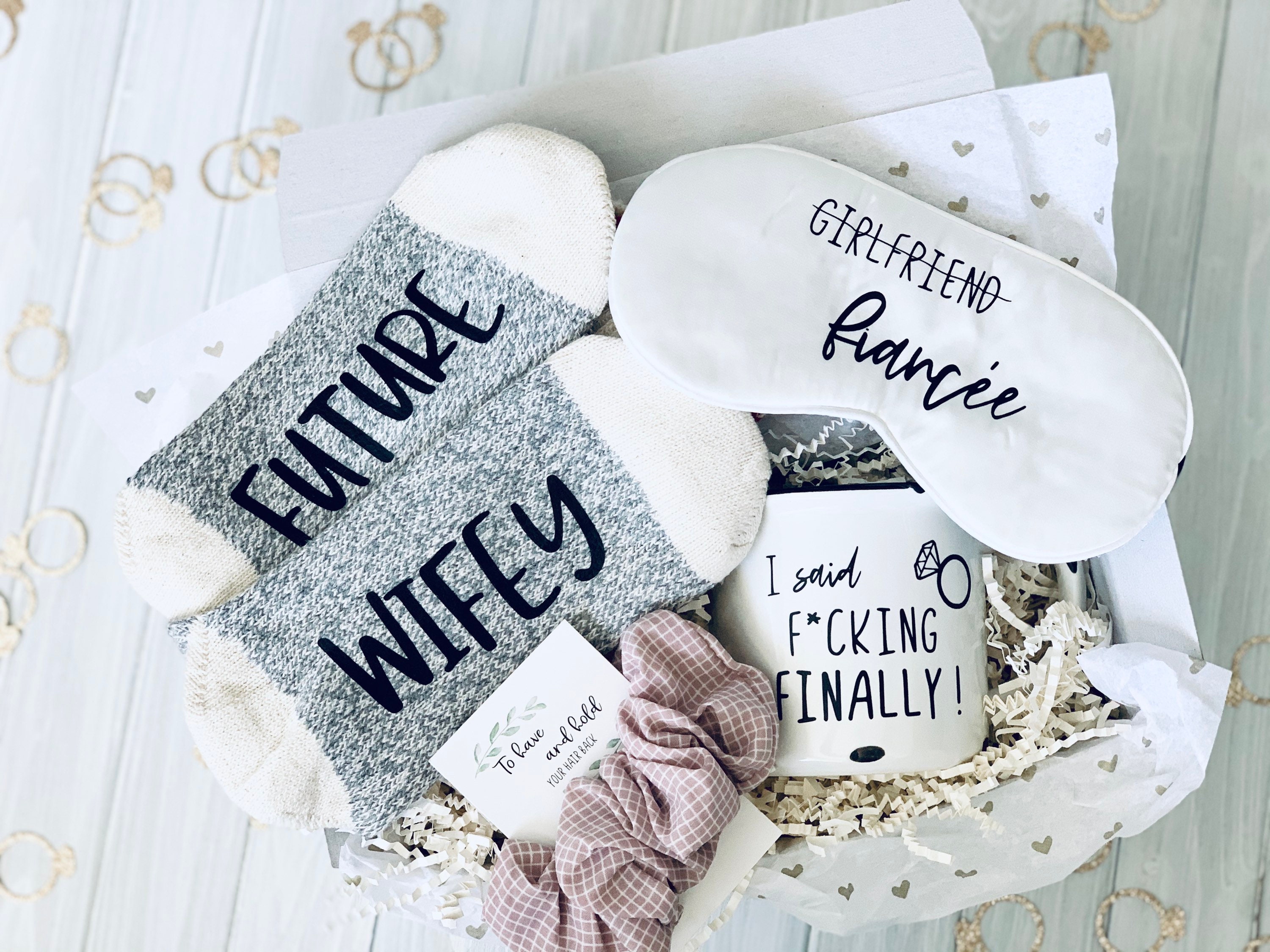 Best friend engagement gift Engagement gift box engagement Etsy