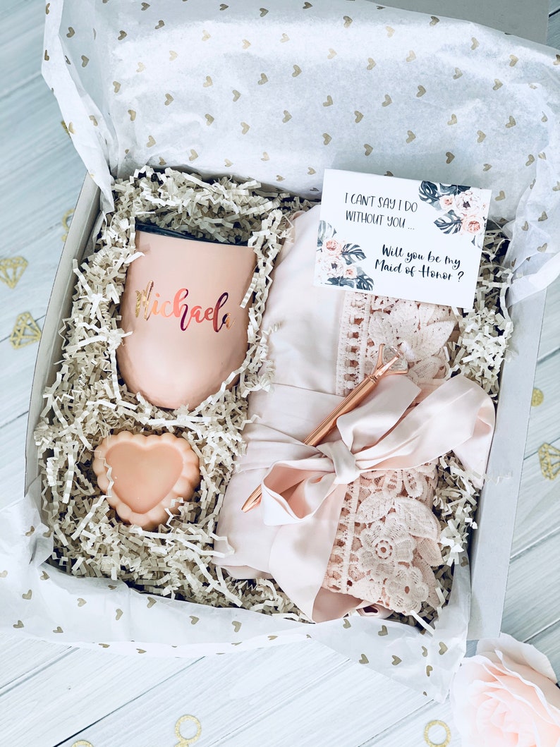 Maid of Honor Proposal Box Will You Be My Maid of Honor Maid Etsy Canada