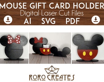 Mouse Theme Gift Card Holder- Desktop Decor