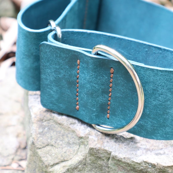 Martingale Dog Collar--Teal