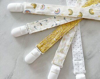 Small fabric clips, neutral colors , multipurpose clip, toy clips, cotton clip, yellow flower baby - 2 cm