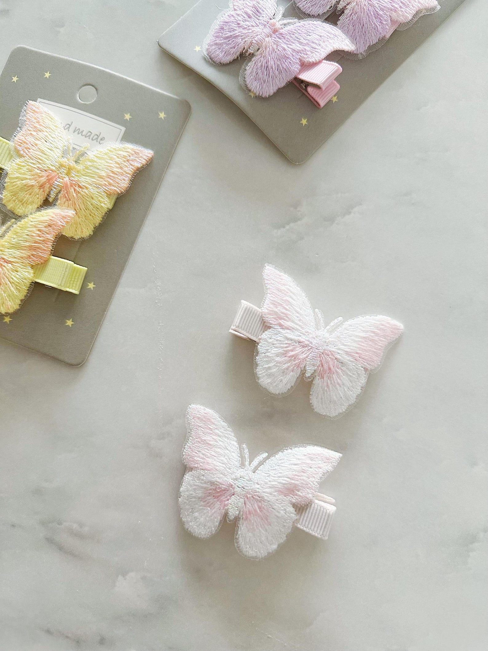 Simplistic Clips Handmade Hair Clip,simple Embroidery Butterfly Hair Accessories, Baby ...