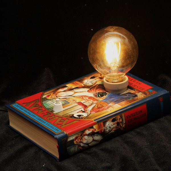 Vintage KARL MAY buchlampe Eine Deutsche Sultana - Book Lamp