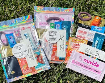 Personalized Hangover Kit - Bachelorette Party Favor - Bridal Shower Survival