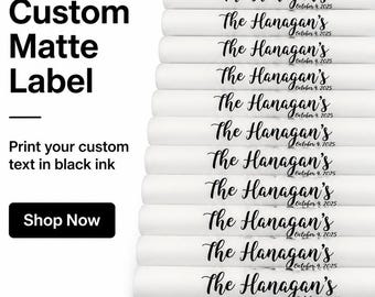 Custom LED Foam Stick Stickers: Clear Matte Labels