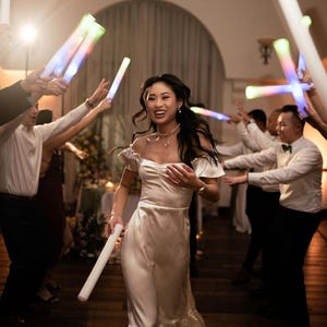 100 Customizable LED Foam Party Sticks: 16 Inch Flashing Glow Wands for Promo, Prom image 11