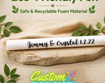 30 - 200  Custom LED Foam Party Sticks: Multicolor Personalized Wedding Favors
