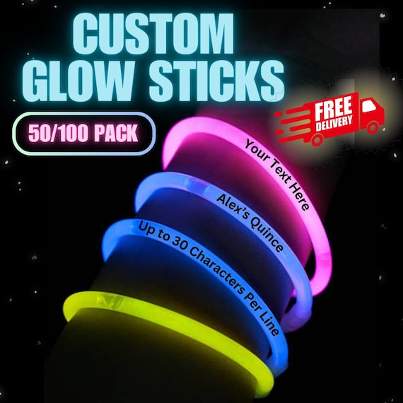 Personalized glow bracelets discount