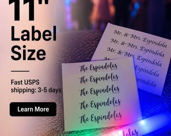 Custom LED Foam Stick Stickers: Clear Matte Labels