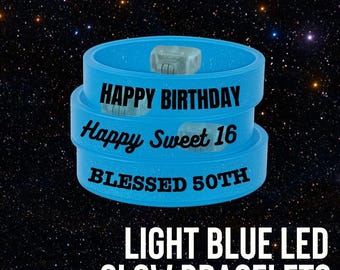 12 New Year’s Eve Personalized LED Bracelets, Party Favors, NYE 2025 for Kids & Adult Party