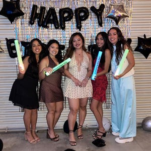 100 Customizable LED Foam Party Sticks: 16 Inch Flashing Glow Wands for Promo, Prom image 20