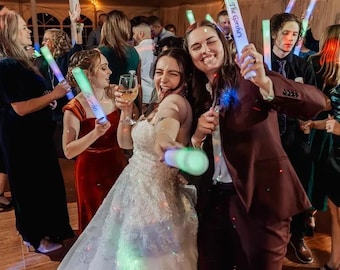 100 Customizable LED Foam Light Sticks: Party Favors, Raves, Concerts