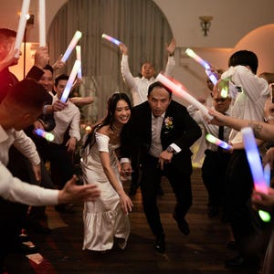 100 Customizable LED Foam Party Sticks: 16 Inch Flashing Glow Wands for Promo, Prom image 13