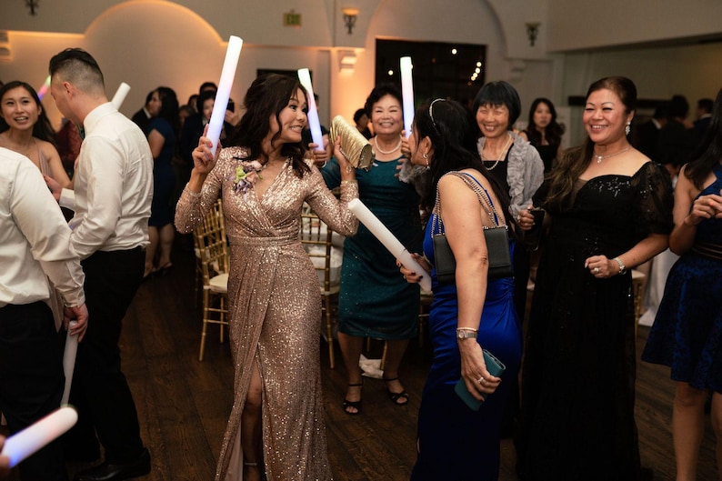 100 Customizable LED Foam Party Sticks: 16 Inch Flashing Glow Wands for Promo, Prom image 17