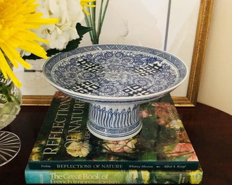 Delft two tier cake stand
