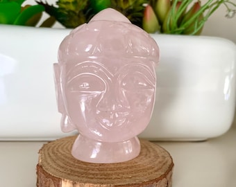 Rose Quartz Buddha - Natural Gemstone Buddha - Healing Buddha - Healing Rose Quartz Buddha - Carved Gemstone Figurine - Gemstone Gift