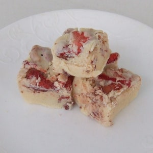 Strawberry Cheesecake Fudge