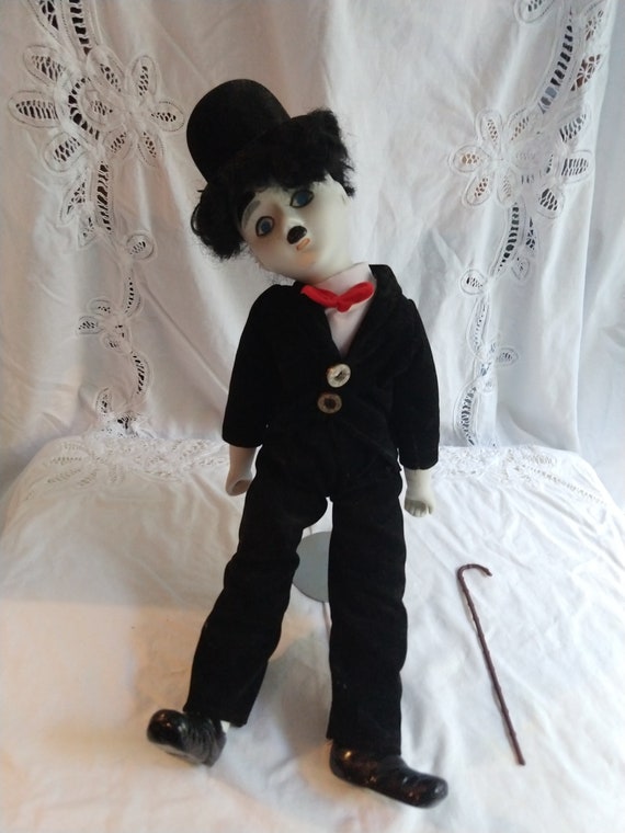 charlie chaplin porcelain doll