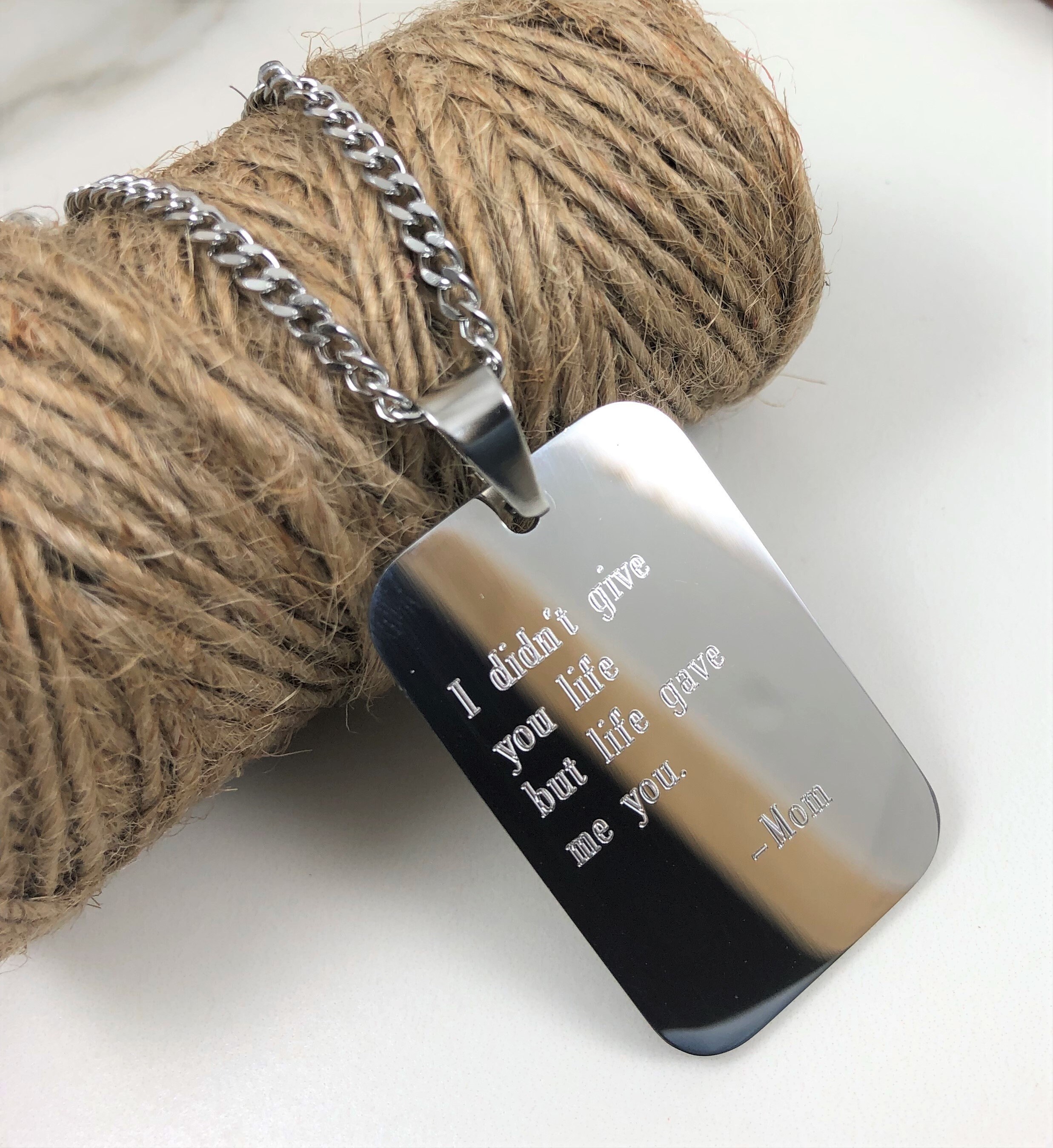 Personalized Dog Tag NecklaceCustom Necklace for Etsy