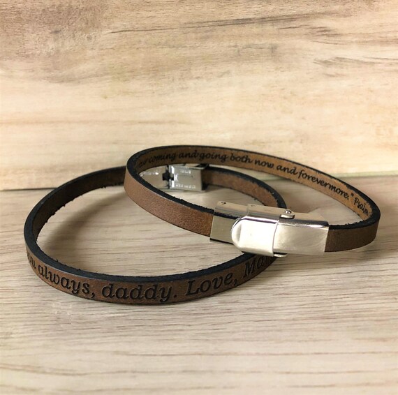 Mens Personalized Woven Leather Wrap Bracelet Anniversary Gifts for Men, Mens  Personalized Bracelet, Gift for Men, Leather Wrap Bracelet - Etsy