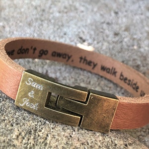 Personalized Mens Leather Bracelet,Secret Message Bracelet,Custom Leather Bracelet,Bracelets for Men,Personalized Bracelets for Men,Bracelet