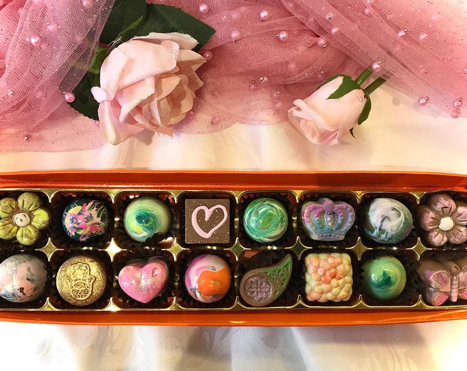 Artisan Belgian Chocolate Truffle Box – Handmade, Gluten Free, Personalized