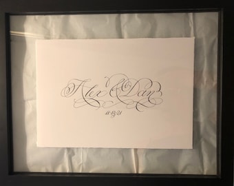 Pointed Pen Calligraphy Lyrics or Sayings