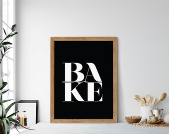 Bake Sign: Modern Farmhouse Kitchen Decor (Digital Download)