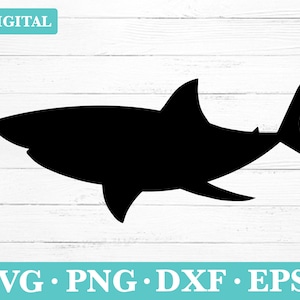 Shark Digital Download Svg, Shark Silhouette svg Clipart, svg, png, eps, dxf