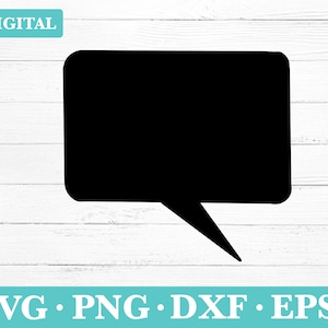 Sprechblase Download Svg, Chat Clipart, Sprechballon Silhouette SVG, svg, png, eps, dxf