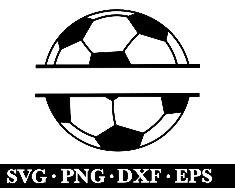 Soccer Ball Split Name Frame Svg Soccer Ball Split Name Frame Download Svg, Soccer Frame Clipart
