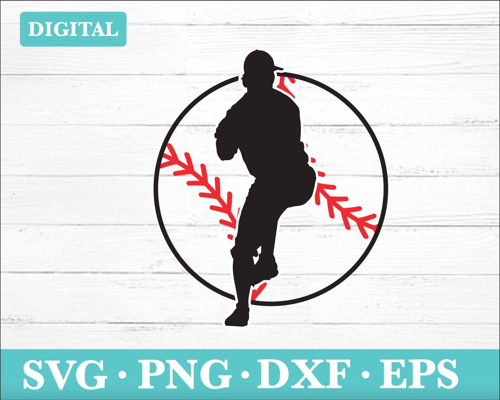 Baseball Player and Ball Svg, Baseball Logo Svg, Baseball Player Silhouette  Svg. Vector Cut File for Cricut, Silhouette, Pdf Png Eps Dxf. - Etsy