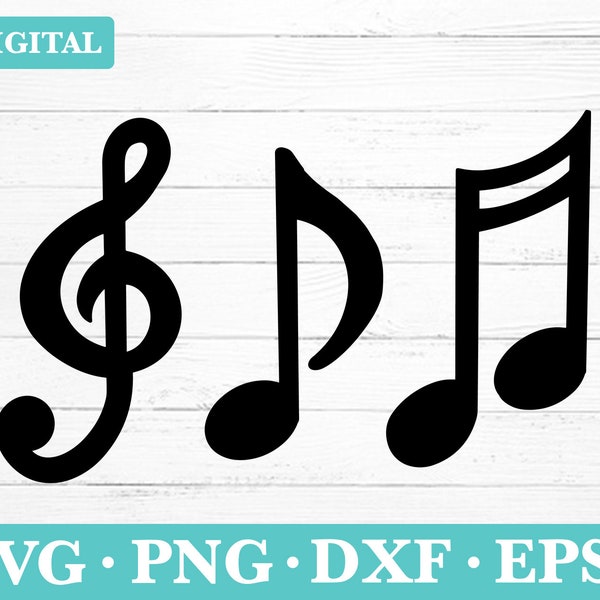 Music Notes Digital Download Svg, Music Notes svg Clipart, svg, png, eps, dxf