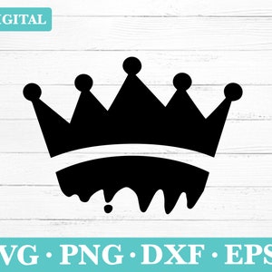 Dripping Imperial Crown SVG Clipart (Digital Download)
