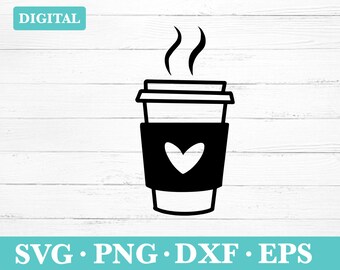 Coffee Cup Digitale Download Svg, Coffee Cup Clipart, svg, png, eps, dxf, Instant Download.