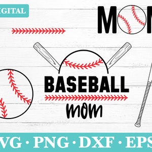 Baseball Mom Svg, Bat and Ball Svg, Sports Svg, Baseball Mom Shirt Svg, Baseball Mom that Loves Baseball Cricut, svg, png, eps, dxf