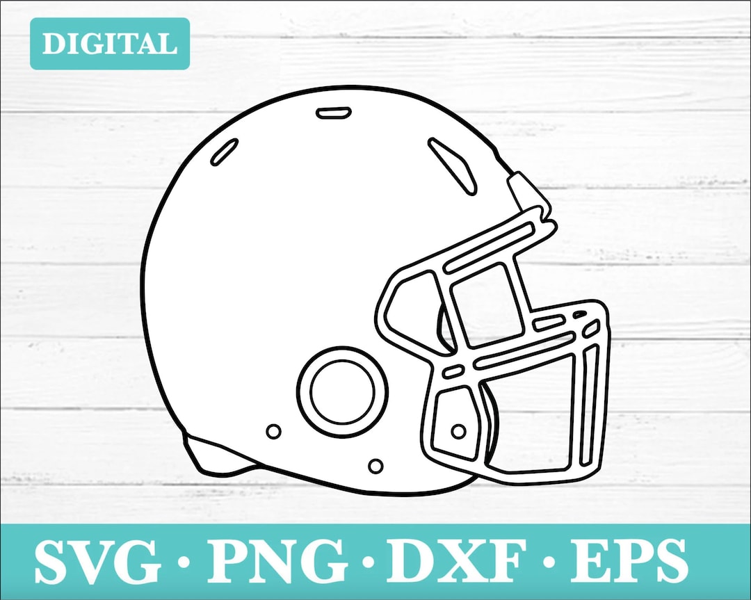 Football Helmet Svg, American Football Silhouette, Blank Helmet Svg - Football Svg Clipart, Svg ...