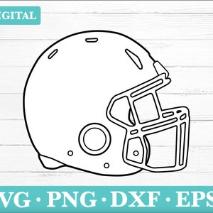 Football Helmet svg, American Football Silhouette, Blank Helmet svg - Football  Svg Clipart, svg, png, eps, dxf, Instant Download.