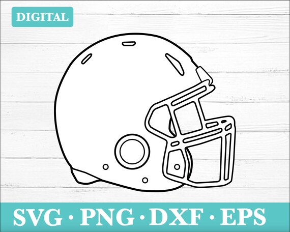 Football Helmet Silhouette: Blank American Football SVG Clipart (instant Download) - Etsy Football Helmet Silhouette: Blank American Football SVG Clipart (instant Download) - Etsy