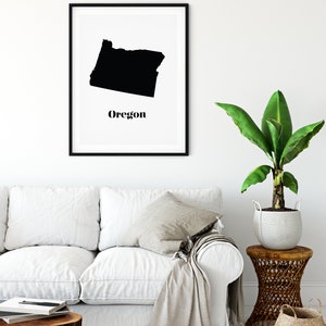 Oregon Wall Art, Oregon Map, Oregon Print, Oregon Art, Oregon Sign,Map of Oregon, Digital Prints