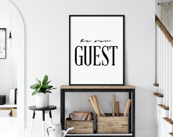 Be our guest, Printable art bedroom, Guest room printable, Welcome sign, Bedroom wall decor, Guest bedroom sign, Guest room art