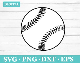 Baseball Silhouette SVG: Ball Clipart (Digital Download)