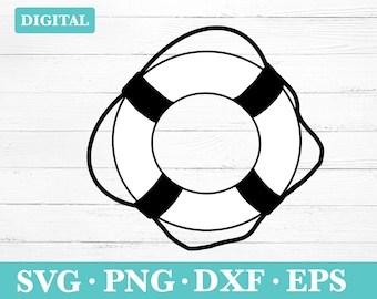 Lifebuoy SVG Clipart: Digital Download