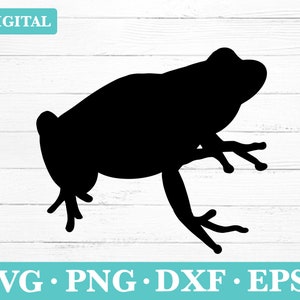 Frog Silhouette SVG: Animal Clipart (Digital Download)
