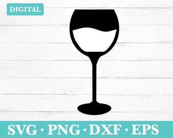 Wine Glass Download Svg, Wine Glass Clipart, svg, png, eps, dxf