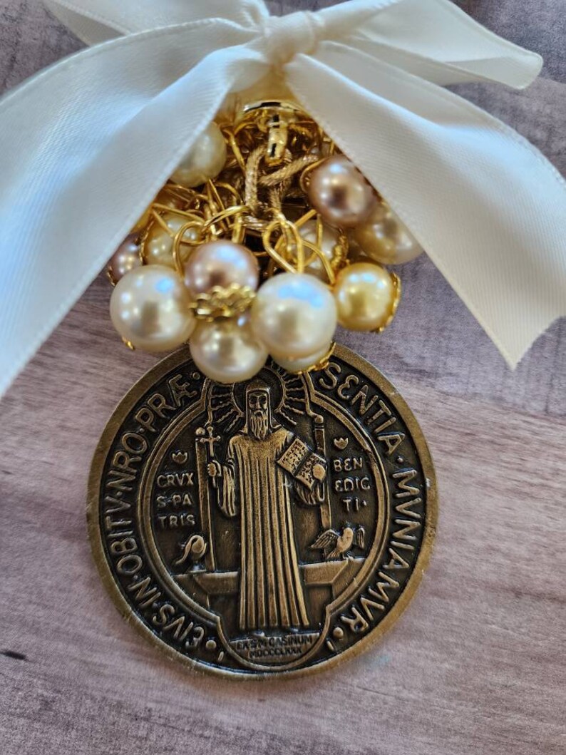 St. Benedict Home Blessing Door Hanger Etsy