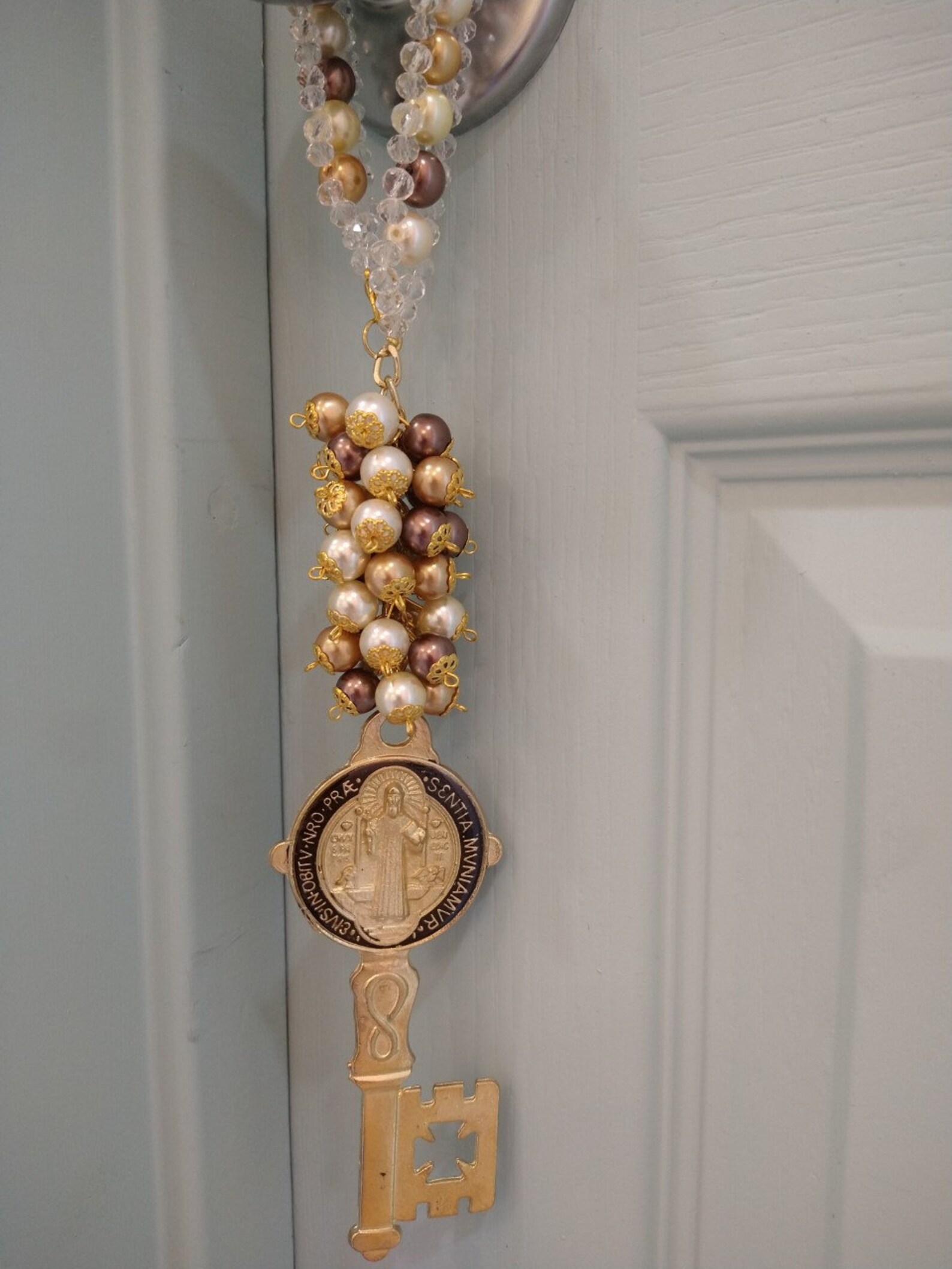 St. Benedict Home Blessing Door Hanger Etsy